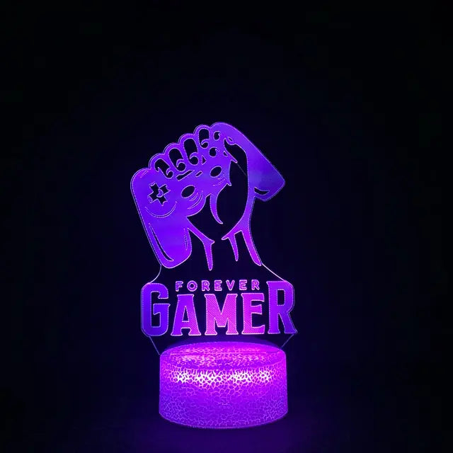 3D RGB LED Gaming Lamp – Gaming Lamp, RGB LED, Setup Gamer, Iluminación Gaming