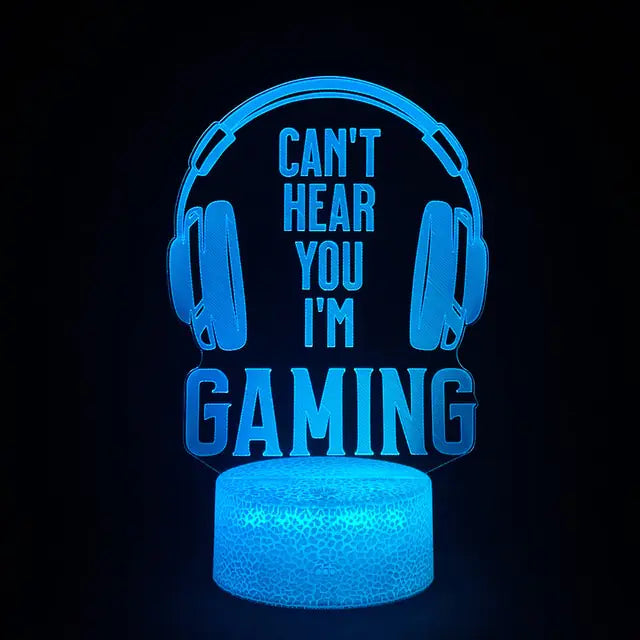 3D RGB LED Gaming Lamp – Gaming Lamp, RGB LED, Setup Gamer, Iluminación Gaming