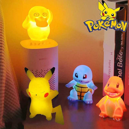 Figura de Anime Pokémon con Luz Nocturna – Figura Pokémon, Luz LED Anime, Decoración Nocturna